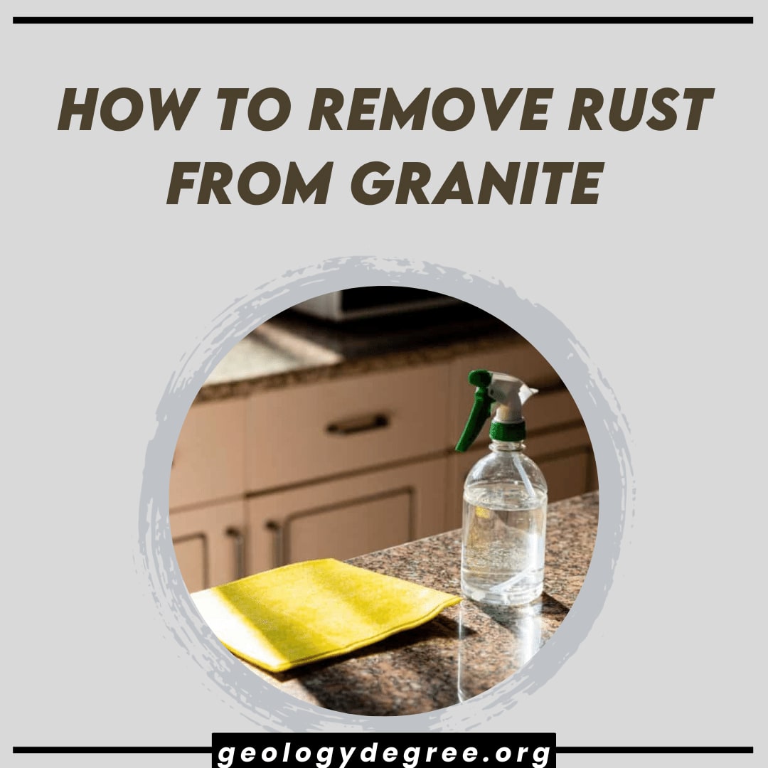 How to Remove rust from granite